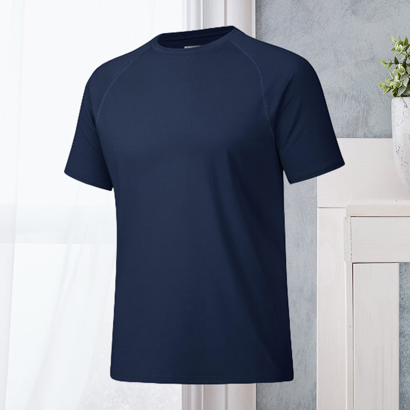 Men's Round Neck Quick Dry Casual Short Sleeve