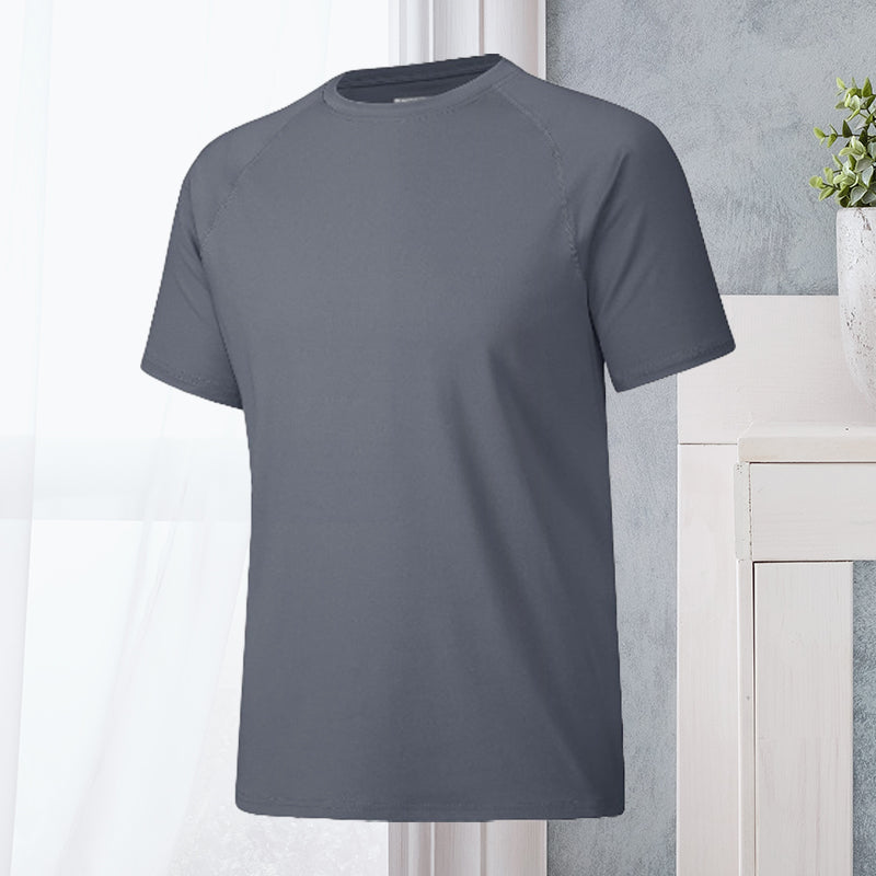 Men's Round Neck Quick Dry Casual Short Sleeve